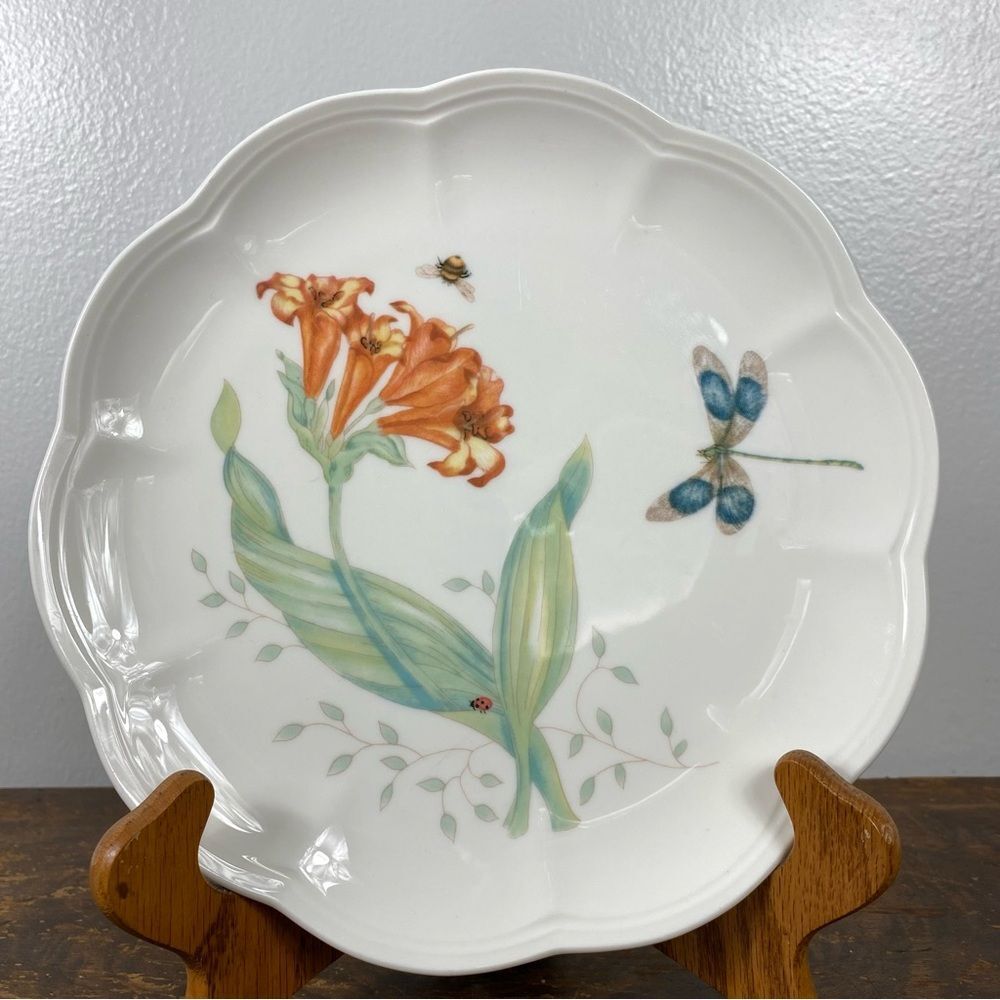 Lenox Butterfly Meadow Dragonfly Accent Plate 9 inches round